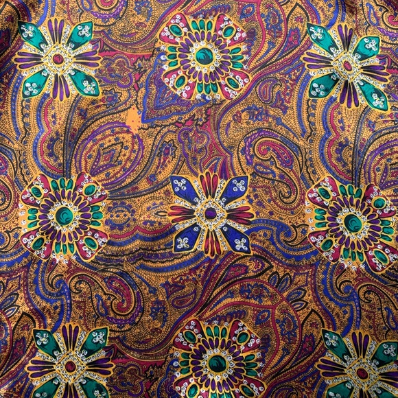 vintage Bethany : polyester multicolored blouse - Picture 7 of 11